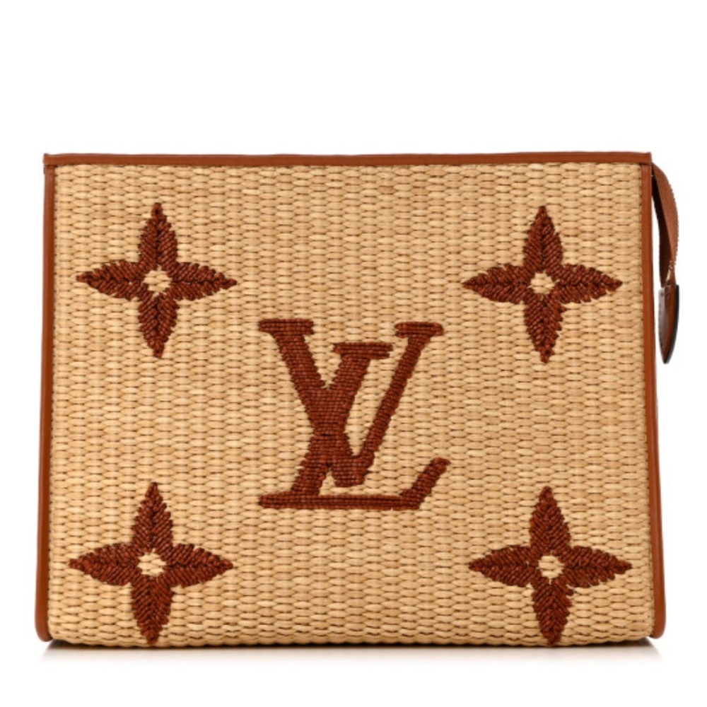 Raffia clutch
